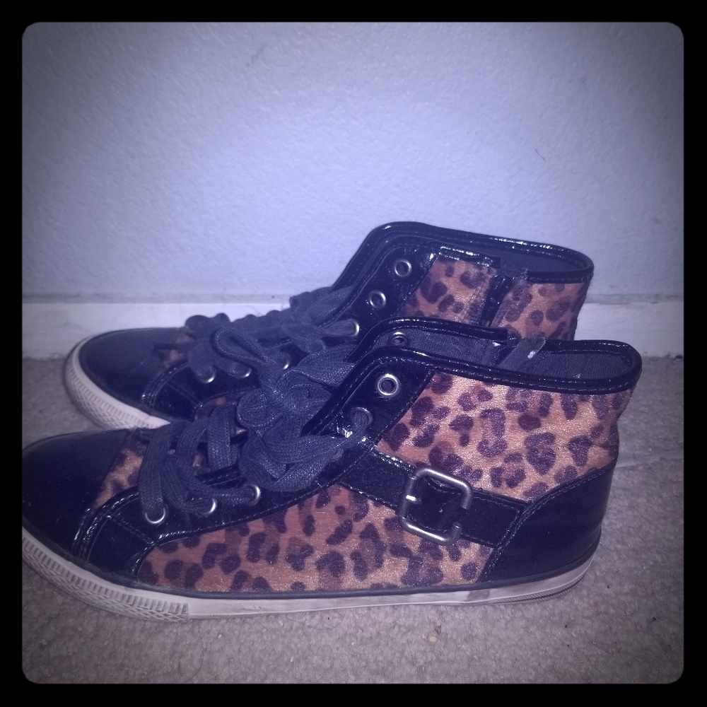 Aldo cheetah print high tops